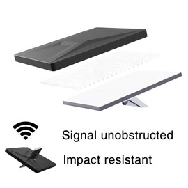 Aiwi Space Starlink Mini Protective Cover Case, All Purpose Silicone Protective Case for Starlink Mini Dish with 2 Sets Additional Securing Buckles for Travel and Outdoor (Black)