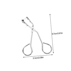 Healvian 2 Pcs Mini Eyelash Curlers Precision Half Lash Curling Tool with Enhanced Grip Durable Stainless Steel Makeup Clamp for False Eyelashes and Natural Lash Blending