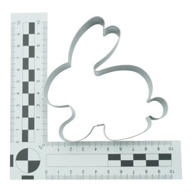 BekkiB Set of 3 Cookie Cutters "Rabbit & Easter Egg" - Cookie Cutter for Easter - 2 Easter Bunny & Egg Cutters Made of Stainless Steel are Dishwasher Safe - 7306