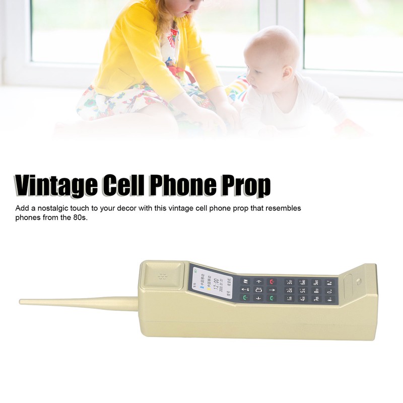 Brick Cell Phone Ornament Simulation Photographic Props 80s 90s Vintage