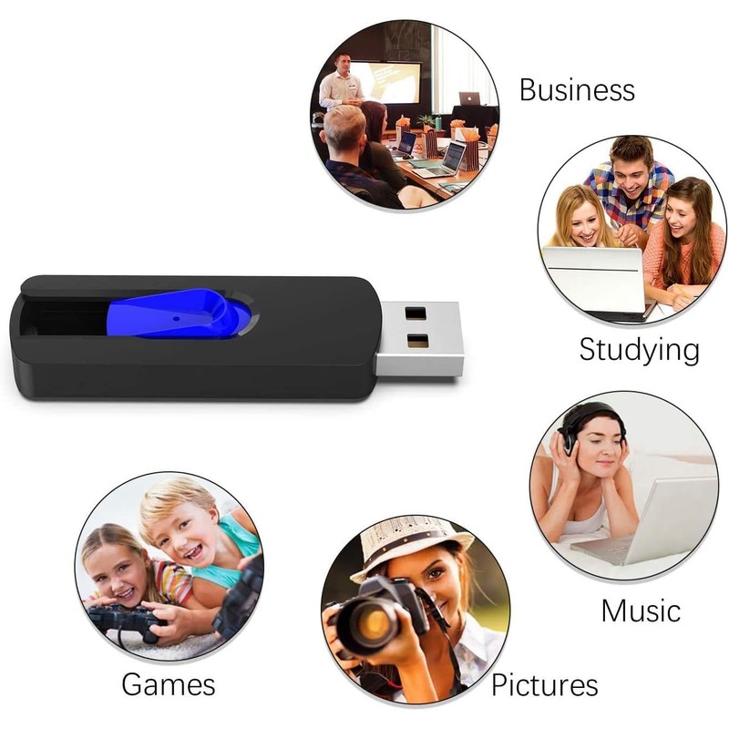 RAOYI 5Pack 128GB USB Flash Drive USB Stick USB 2.0