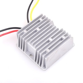 Cocar DC 24V Voltage Regulator Stabilizer Surge Protector 4A Power Supply DC 24V Output for Truck Vehicle Boat Solar Car System, Accept DC 10-36V Input