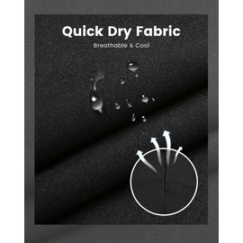 MaaMgic Mens Swim Trunks with Compression Liner 2 in 1 Swimming Shorts Stretch 7" Swimwear Quick Dry Bathing Suits,All Black,Medium