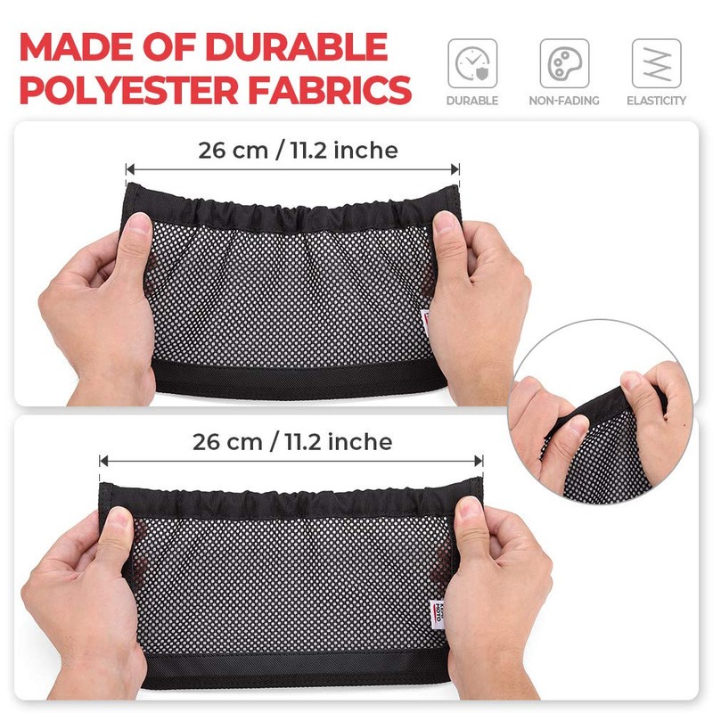 KEMIMOTO UTV Rear Backrest Storage Nets Compatible with Can Am