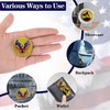 YGLLSSY 1 Pcs Military Challenge Coin Eagle Flag Salute Veterans