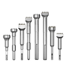 Concrete Bushing Head, 16 Teeth, Rotary Hammer Chisel Drill, Concrete Socket Head, Remove Bush Hammer Drill Chisel for Plate, Bridge, Wall, Cement Plaster Chisel (G)