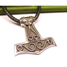 Silver Thor Hammer Pendant Sterling Silver Celtic Jewellery Unisex, Sterling Silver, No stones