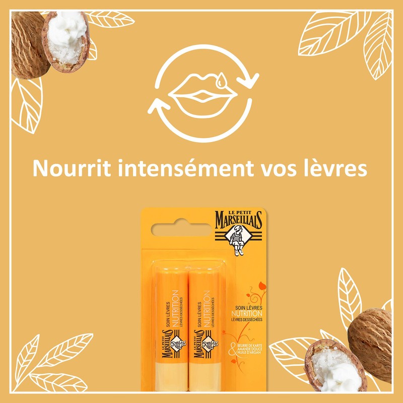 Le Petit Marseillais Lip Care with Shea, Almond and Argan