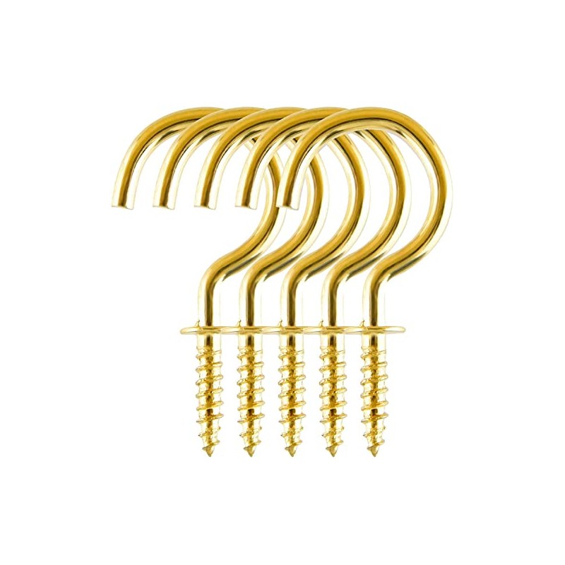 SISI UK 3/4 Inch Cup Hooks Ceiling Hooks Metal Hook
