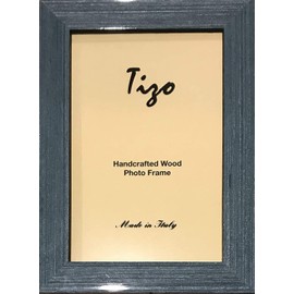Tizo 4" X 6" Turquoise Wooden Frame, Made in Italy