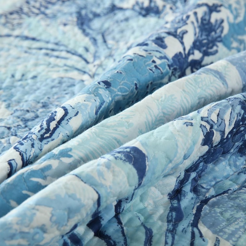 Autumn Dream Cotton Coastal Bedspread Quilt Sets Reversible Bedding Coverlet