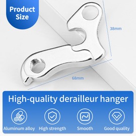 Derailleur Hanger for Shimano & Cube Bicycle Rear Hook GH-011, Rear Derailleur Hanger for Bicycles, Derailleur Hanger, Bicycle Suspension Gear Hook with Screws, Bicycle Replacement Parts for MTB