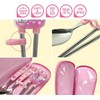 Teenieping Character Fork, Spoon, and Chopsticks Flatware Set with Case,