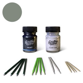 ScratchesHappen Exact-Match Touch Up Paint Kit - Sterling Gray Metallic (NH-741M) for Honda - Essential (Paint + Clear Coat)