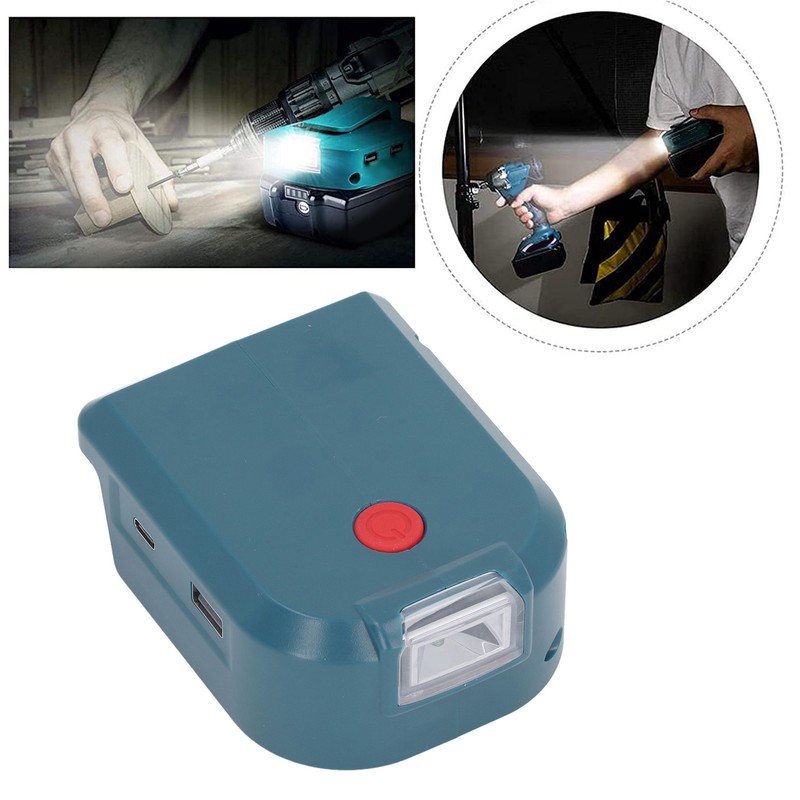 Battery Adapter with 18W PD3.0 Type C and 5V 2.1A