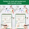 Mousbull Top Spiral Notebook, A5 Hardcover Top Bound Steno Pads,