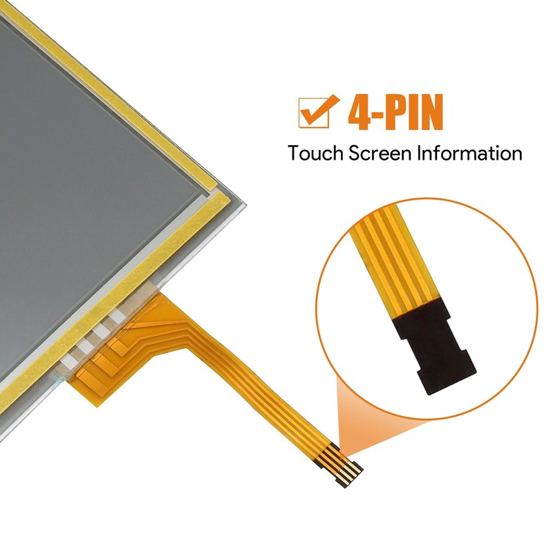 LoloWheat 7 inch 4 Pin Touch Screen Information Display Fit