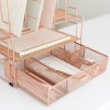 BLU MONACO Rose Gold Desk Organizers and Storage Accessories Desktop
