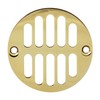 Westbrass Shower Strainer Set with Screws, Grill and Crown, Polished