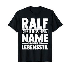 First Name Ralf T-Shirt, black