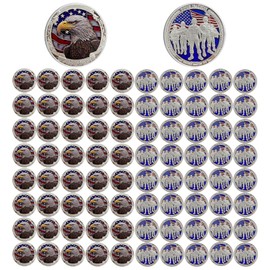 1 PC AtSKnSK Challenge Coin Thank You for Your Service Coins for Veterans Appreciation Veteran's Day Gifts Bulk (America Five Soldiers, Piece, 1)