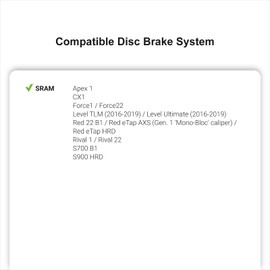 TOP BRAKE Disc Bike Brake Pads for AVID SRAM Level TLM/Ultimate,FORCE 22/1,Red eTap HRD,Rival 1 / Rival 22,S700 B1, S900 HRD