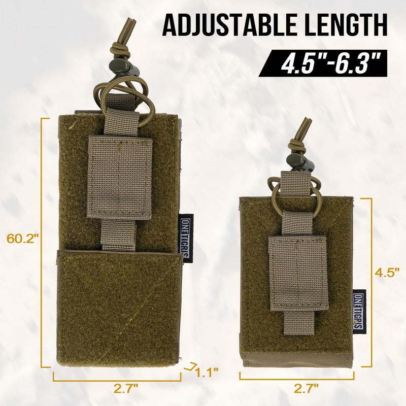 OneTigris Radio Holster for BaoFeng UV-5R BF-F8HP Nylon MOLLE Pouch