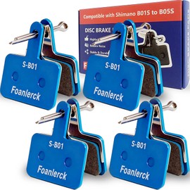 Foanlerck - Pastillas de freno de bicicleta de alto rendimiento para Shimano MT200, pastillas de freno de disco de bicicleta semimetálicas y resinas, almohadillas para orejas de freno de bicicleta