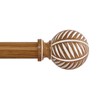 HTZON Wood Boho Curtain Rods for Windows:Wooden Farmhouse Decorative Curtain
