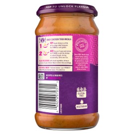 Patak's Tikka Masala Simmer Sauce with Creamy Tomato, Onion, Cilantro & Spices, No Artificial Flavors, Gluten-Free, Vegetarian, 15 Ounce (Pack of 3)