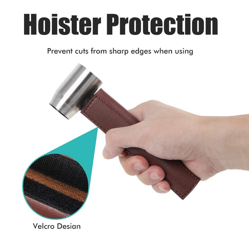 Hand Screw Drill for Woodworking Manual Survival Drill with Leather