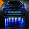 Nilight 4PCS 6LED Blue White Emergency Strobe lights 12V 24V