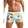 MIZOK Mens Quick Dry Square Leg Swim Shorts Boxer Brief