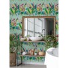 Sierra Mint Urban Tropic Wallpaper