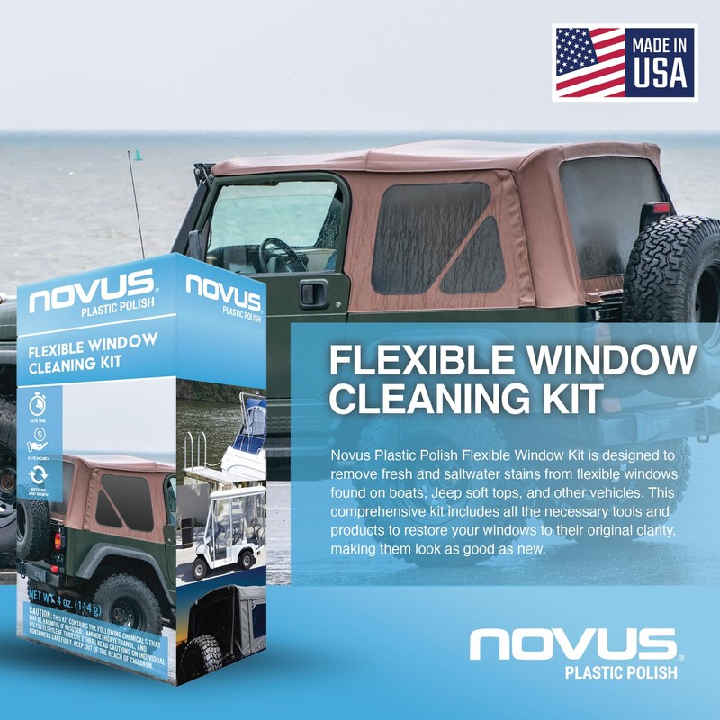 NOVUS Plastic Polish | Flexible Window Kit | One 3”