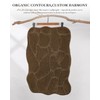Brown Bathroom Mat, 20x32 Soft Microfiber Bath Mats for Bathroom