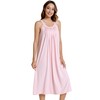 NACHILA Women Nightgowns -Viscose Made from Bamboo, Sleeveless Chemise Soft