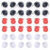 SUPERFINDINGS 48Pcs 3 Colors Safety Eyes Crochet Eyes 3D Clear