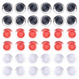 SUPERFINDINGS 48Pcs 3 Colors Safety Eyes Crochet Eyes 3D Clear Doll Eyes Round Craft Crochet Eyes with Washers Stuffed Animal Eyes for DIY of Puppet Bear Plush Animal