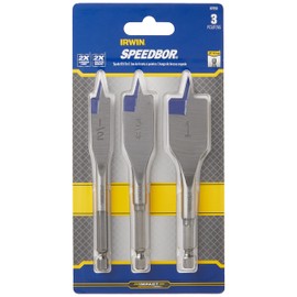 Irwin Tools Irwin Industrial Tools 87950 Speebor Blue Groove Spade Bit Set, 3-Piece
