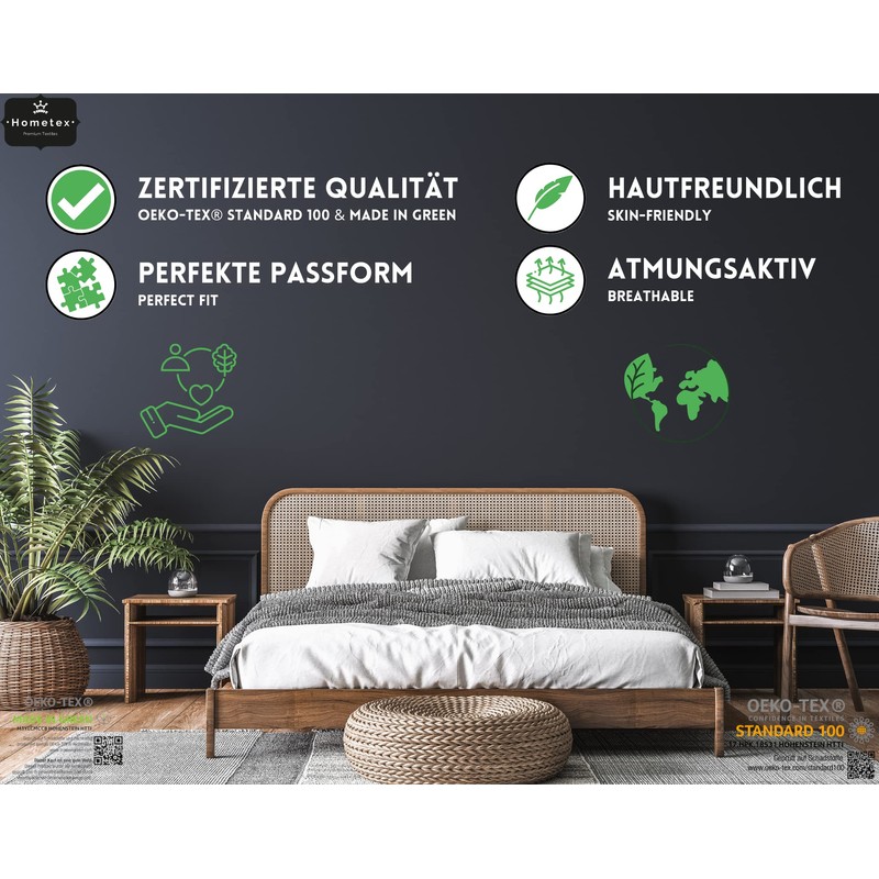 Hometex Premium Textiles Exclusive Topper Fitted Sheet