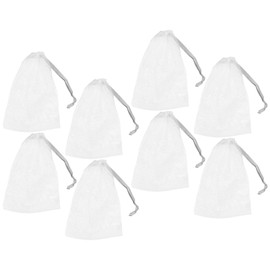TOVINANNA 8pcs Facial Exfoliating Mesh Soap Bags Foaming Nets Buckle Dead Skin Removal for Soap Storage and Quick Drying Convenient Bathroom