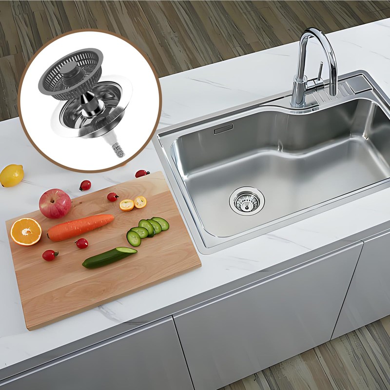 1 Pcs 3 in 1 Pop up Sink Plug Replacement,