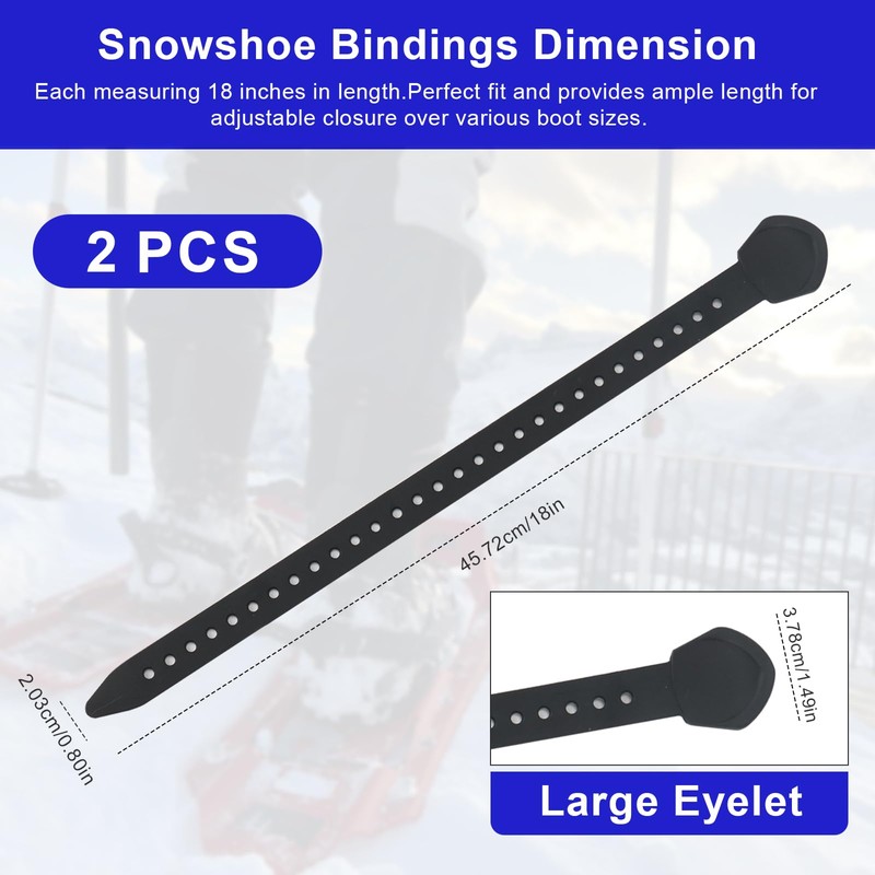 Snowshoe Bindings Replacement for MSR Classic Snowshoe Strap Kit, Snowshoe