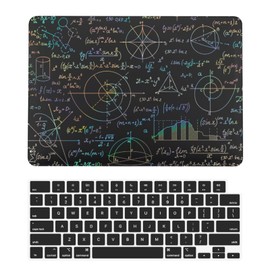 BaocE Laptop Cover Compatible with MacBook Air 13 inch Case 2020 2019 2018 Release A2337 (M1) A2179 A1932 with Retina Display, Hard Plastic Black Dazzling Case Shell & Keyboard Cover - Math
