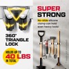 EFFEKTIVTOOLS Mop and Broom Holder Wall Mount – Self-Adhesive Stainless