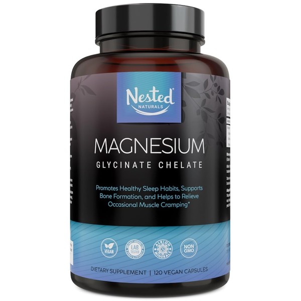 Nested Naturals Nested Naturals Magnesium Glycinate Chelate - 200mg Chelated
