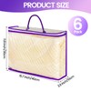 CHIYUYISEN 6 Pcs （16 * 12 * 4 Inch）Clear Zippered