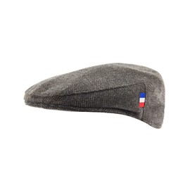 Españolitas Cap French Flag Autumn Winter Craft Hand Stitched Beret for Men Brown 56, brown