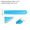 sourcing map Folding Straight Ruler 30cm Metric Aluminum Alloy Protractor